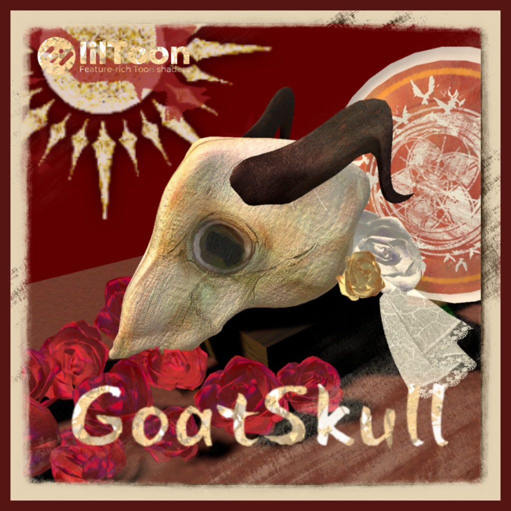 【FREE/無料】【VRChat】GoatSkull羊颅骨 image