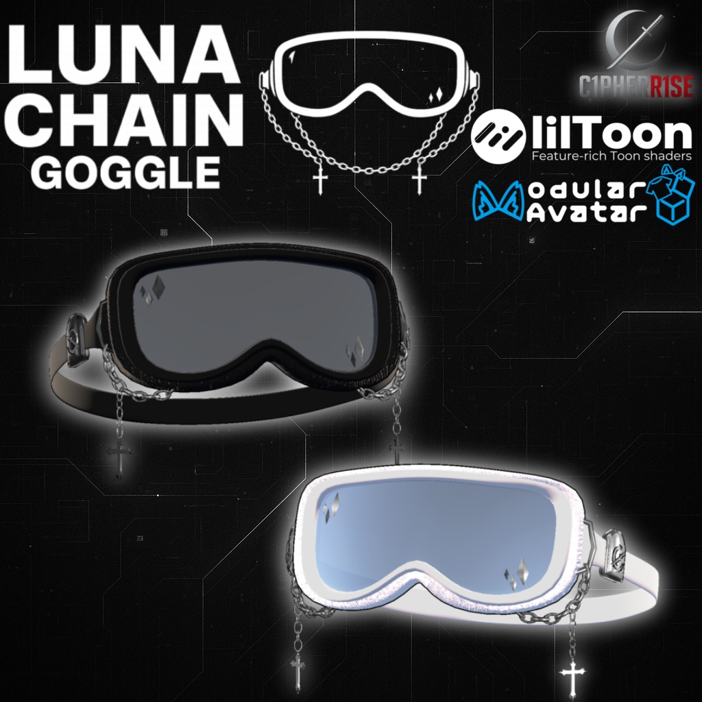 LunaChainGoggle[12 Colours 12Colour] image