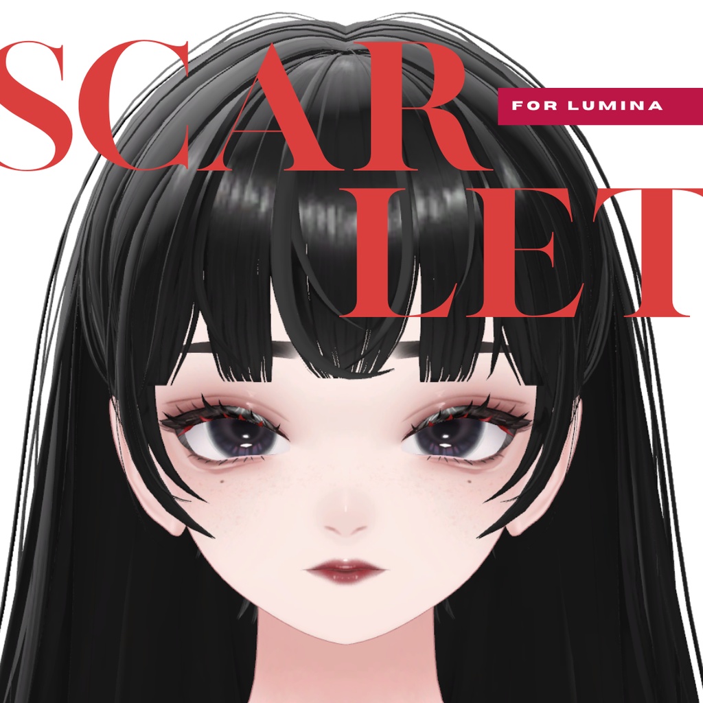 【ルミナ / LUMINA】 Scarlet Makeup + Eye + Tongue + Blendshape image