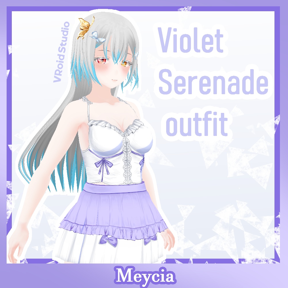 【Vroid】Violet Serenade Outfit image