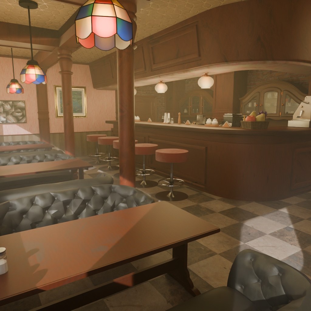 【Blender】 純喫茶　Traditional Japanese coffee shop image