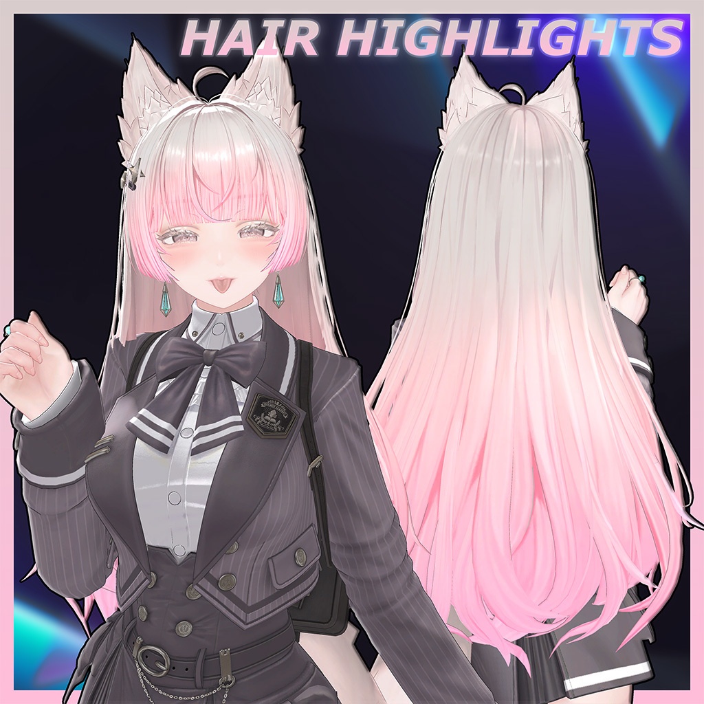 Lumina Hair Highlights Texture 【VRC Hair Texture - EXTENSION CLOTHING】 image