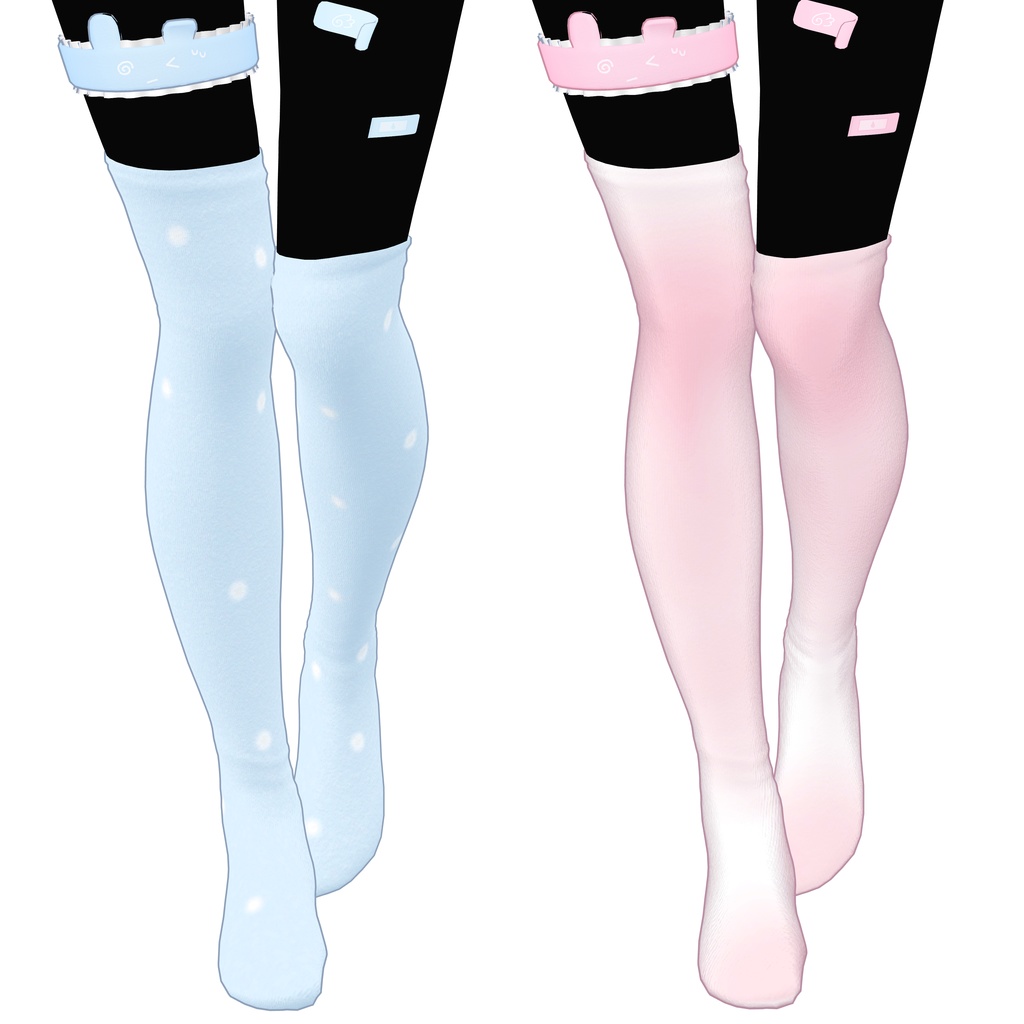 FreeRabbit Socks & Rabbit Knee-High Set[Milfy Eku] image