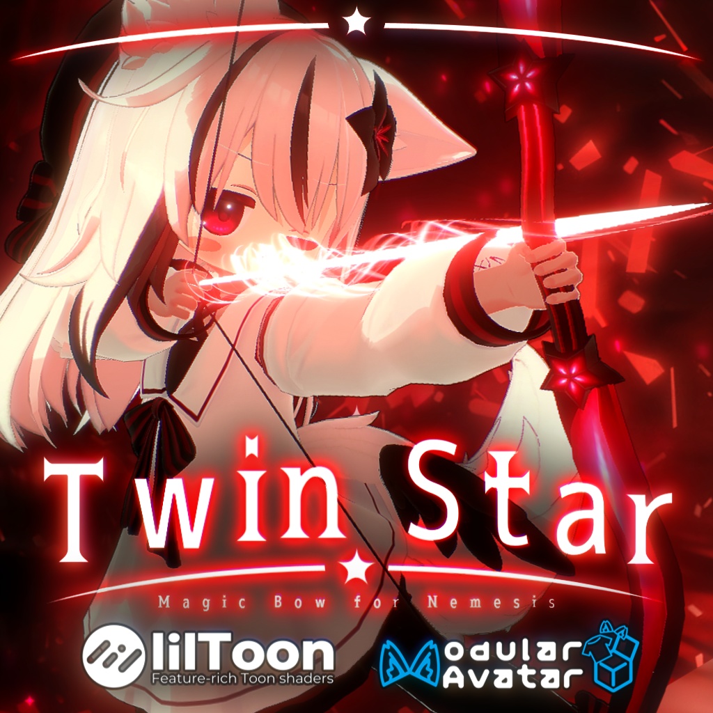 【MA対応・VRChat想定】双星 ーTwin Starー【他アバター対応、ネメシス向け】 image