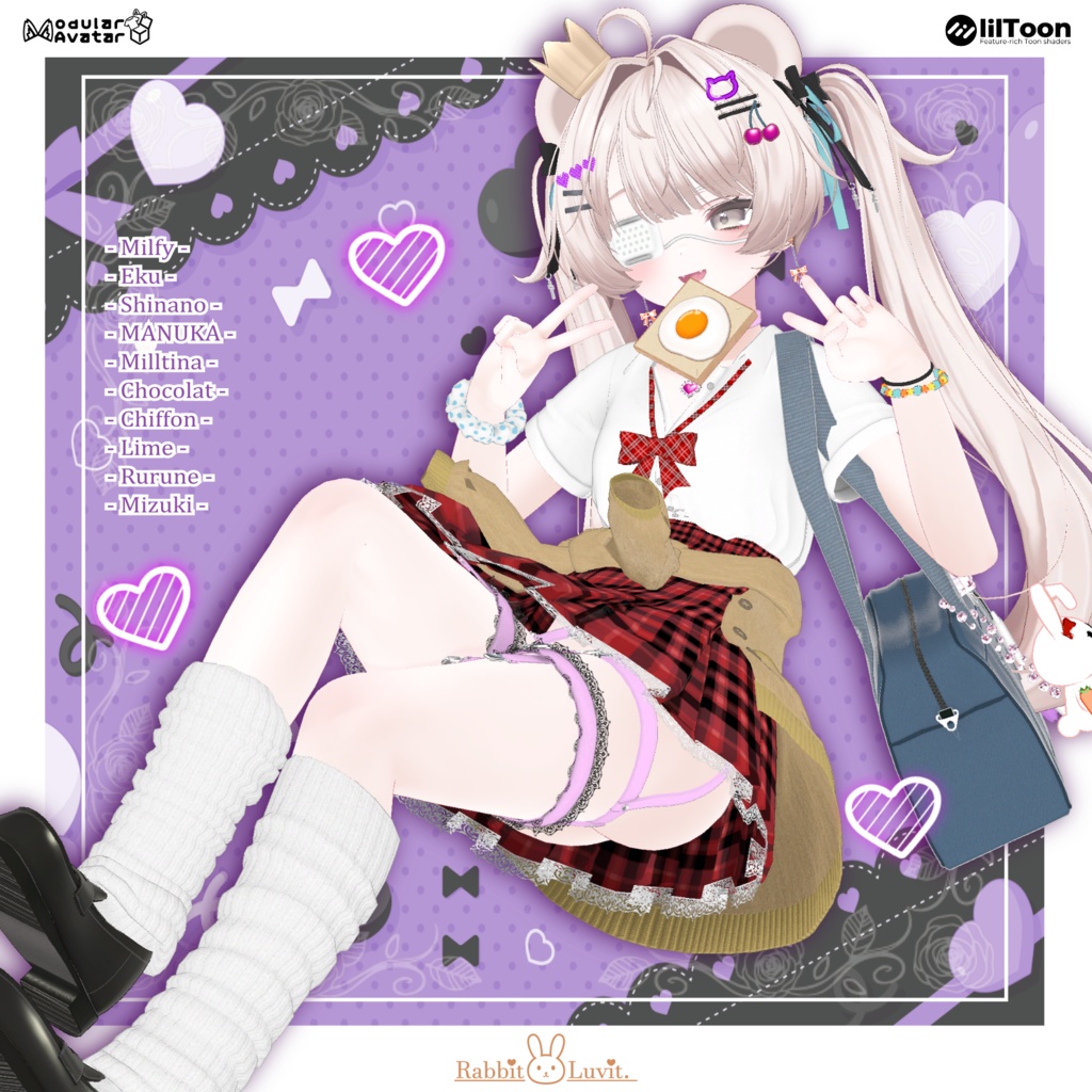 Cute [JK Gal Uniform] Latecomer Bun image