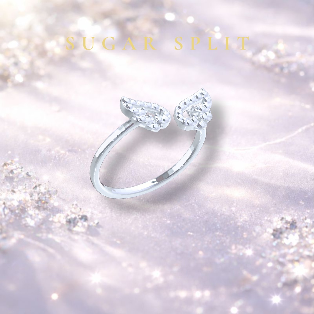 SUGAR SPLIT - Shattered Prayer Silver Ring image