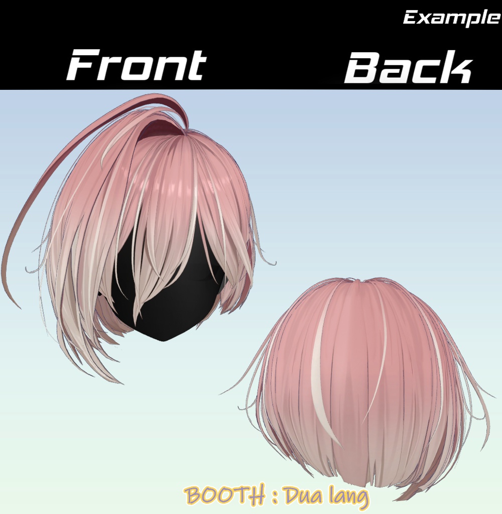 [Asymmetrical Bob with Front-Swept Layers] Mask, Main Colour 2 Texture image