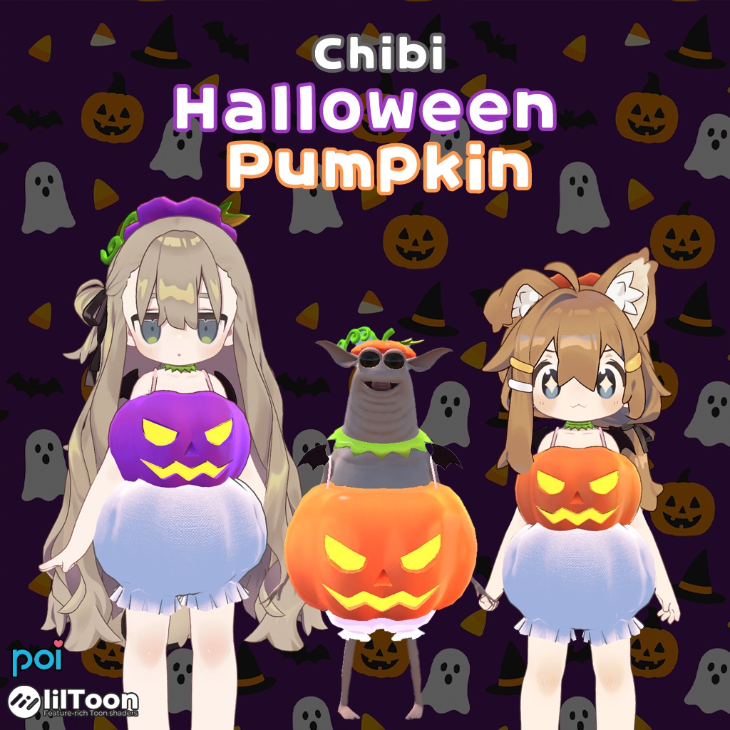 [3D Costume] Chibi Halloween Pumpkin image