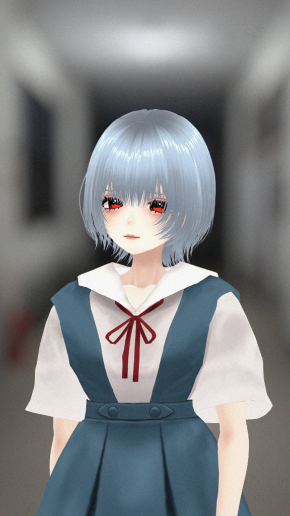 【無料 / FREE!】エヴァ風 女子生徒制服セット / Anime-Style School Uniform (Eva Inspired)【 #VRoid 】 image