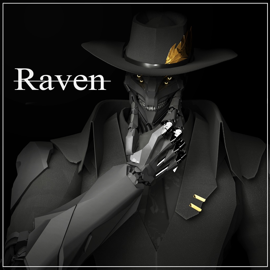 オリジナル3Dモデル「Raven」  image