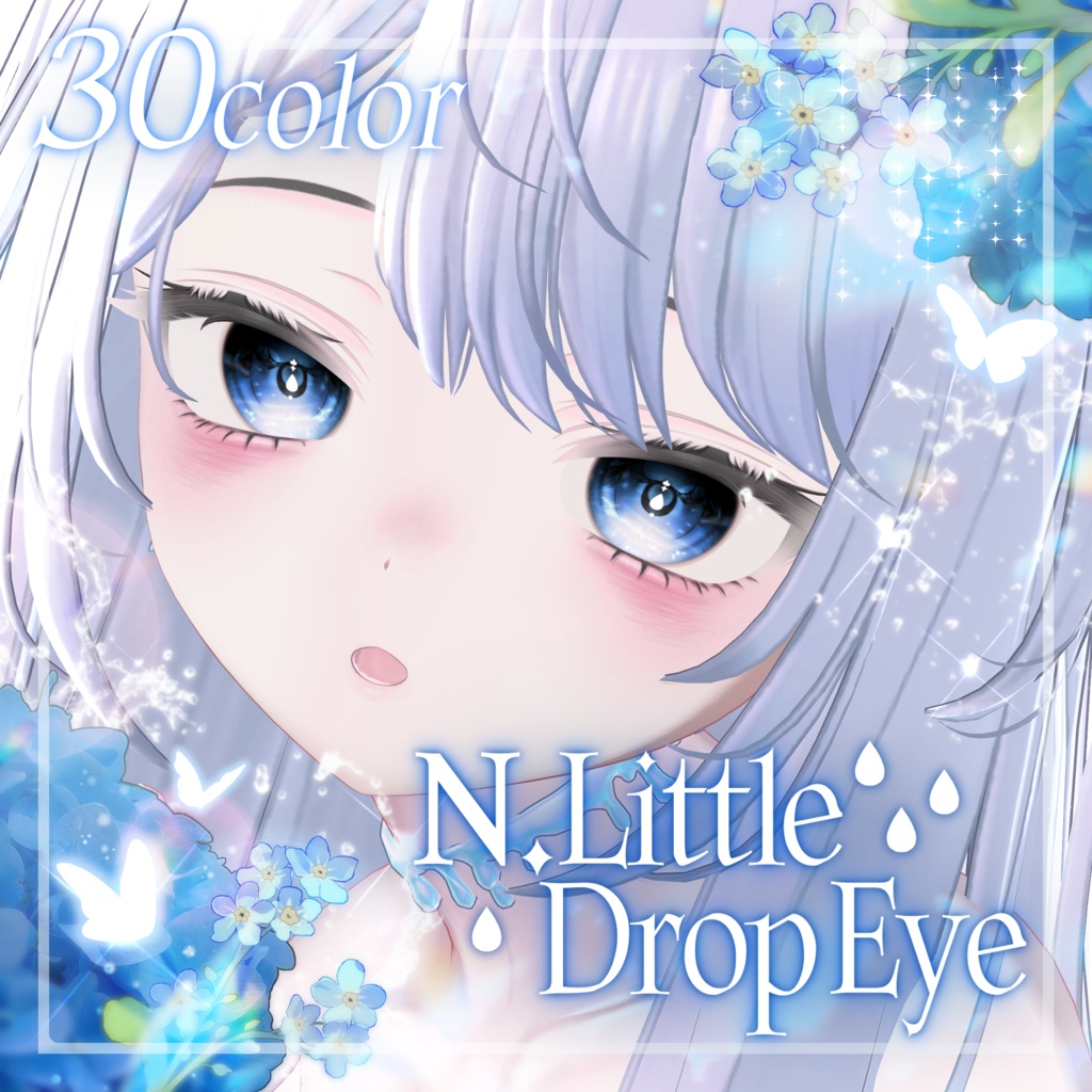 【5 avatars】🎔30color🎔 ⟡N. LittleDrop Eye Texture⟡ image
