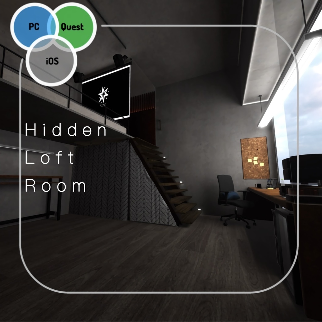 【ワールド導入解説付き】Hidden LoftRoom ヒデンロフトルーム 【全プラットフォーム対応】 image