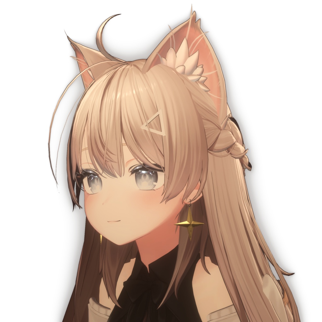 Swaying! Star-shaped earrings & triangular hairpins image