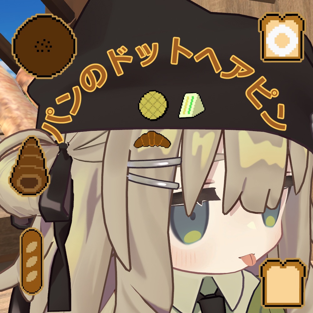 Dot Hairpin with Bread Design image