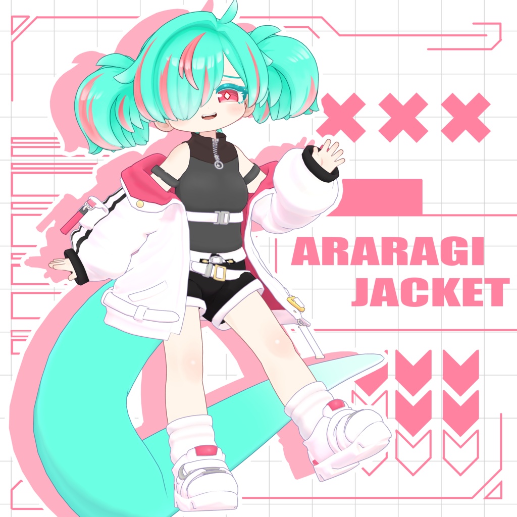 Araragi Jacket Compatible with Mame Friends Orchid Wrap Collaboration Costume image