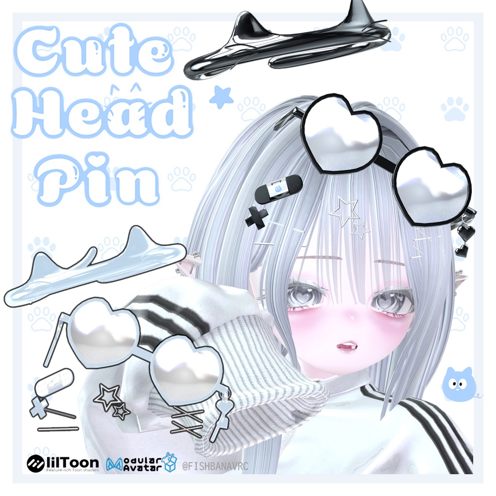 cute head pin MA compatible image