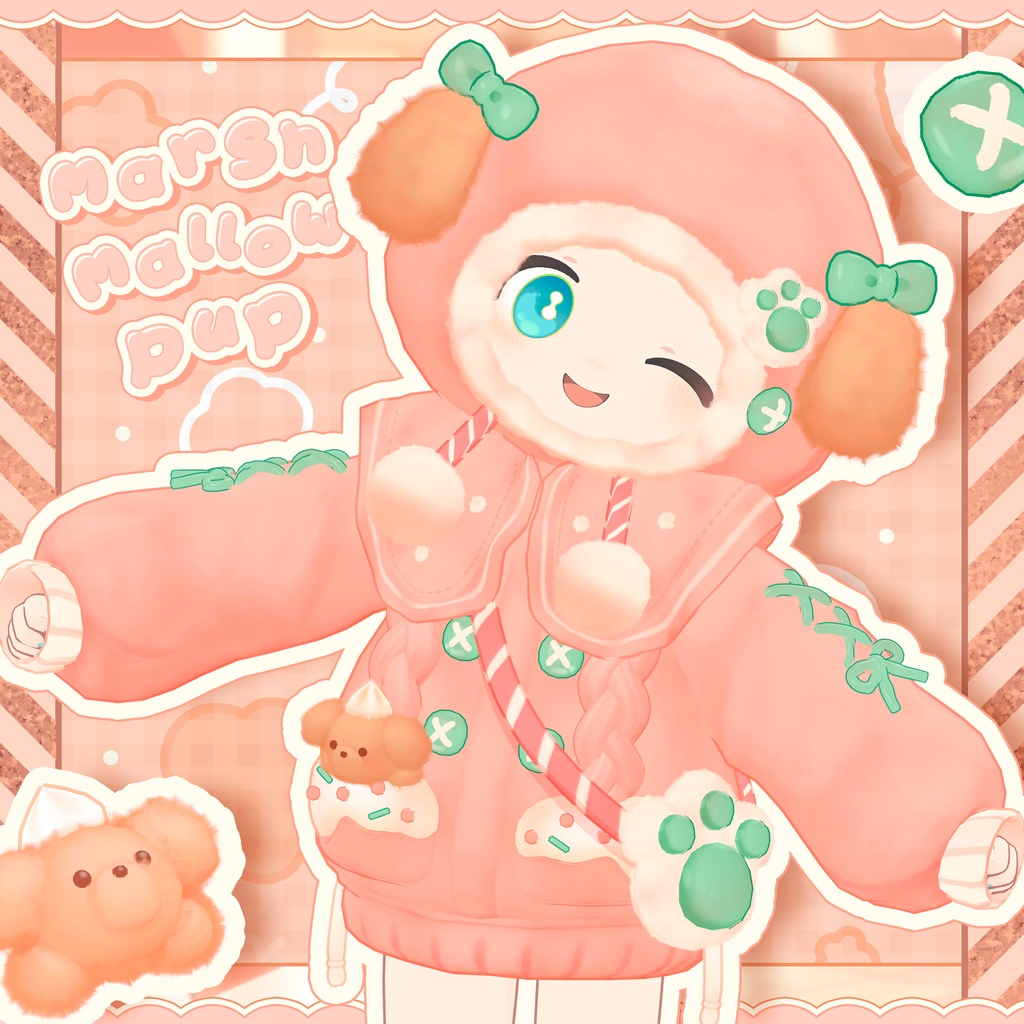 🐶Marshmallow Pup【複数アバター対応】 image