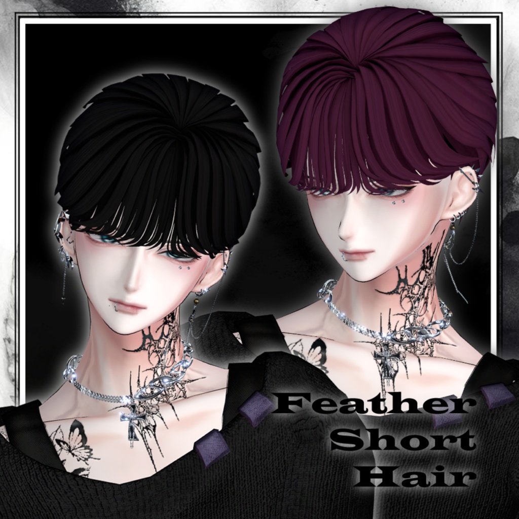 ✦Feather Short Hair  image