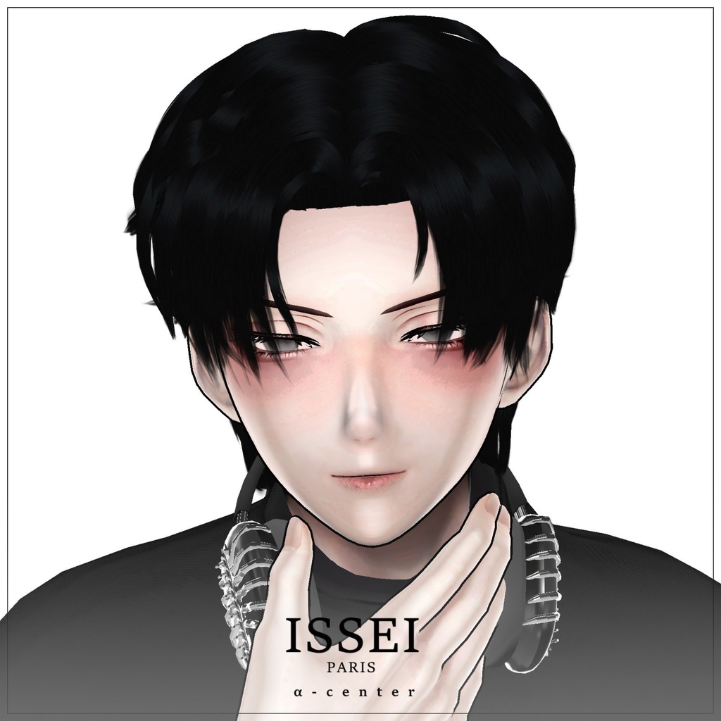 4アバター対応♠️α-center♠️-VRCHAT想定3D髪型- image