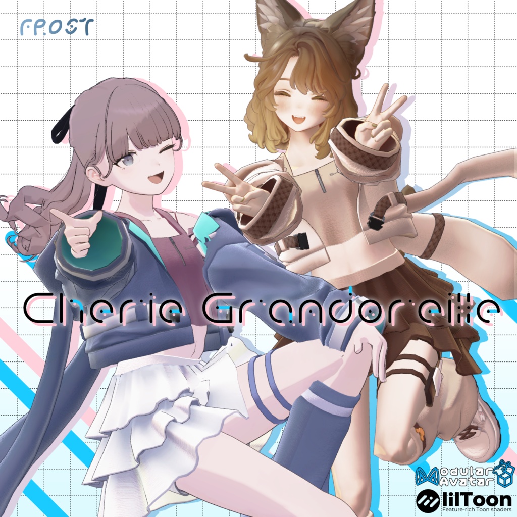 【3アバター対応】Cherie Grandoreille／シェリー・グランドレイユ【VRchat想定・MA設定済】 image