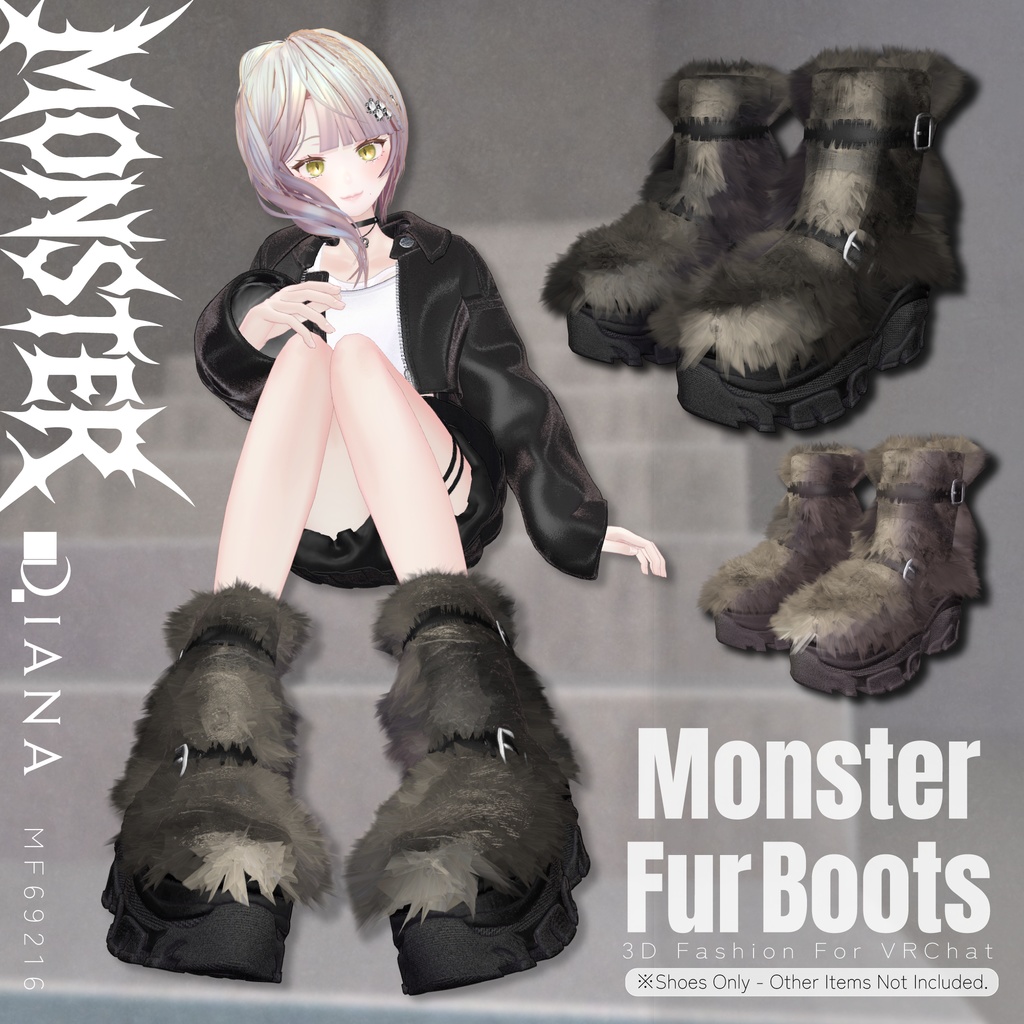 [Vket Collaboration] Monster Fur Boots - MONSTER FUR BOOTS image