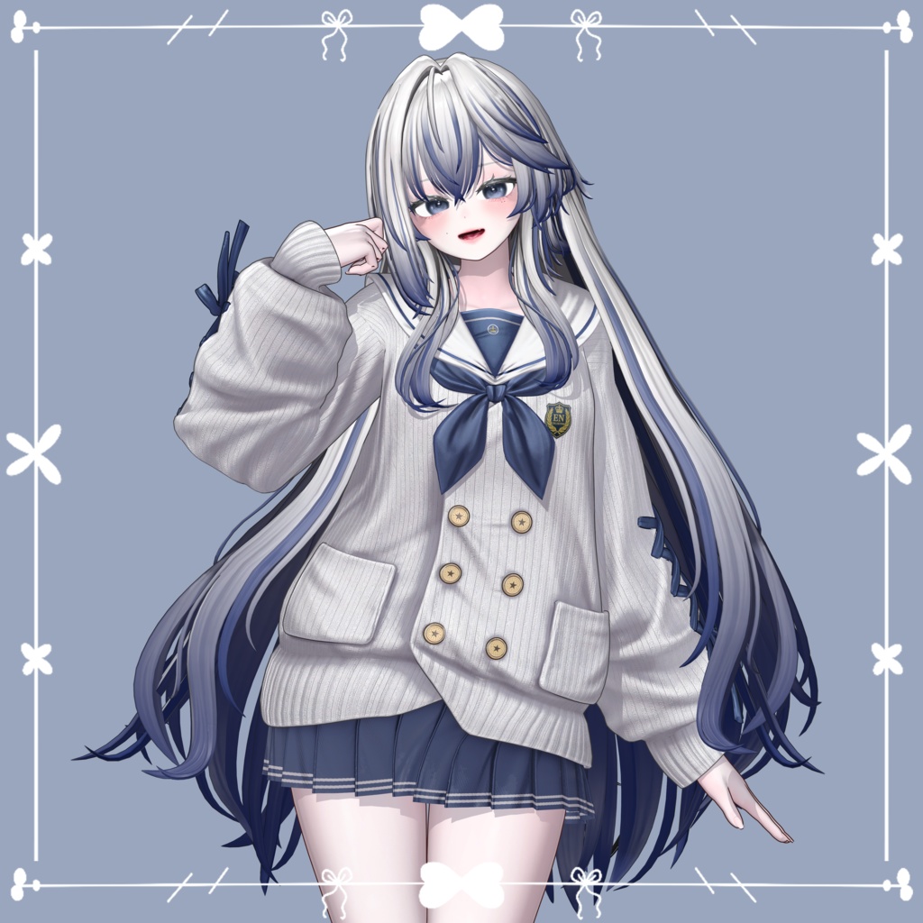 【NYANMAN - Legendary Long Hair】 - Highlights Color Texture image