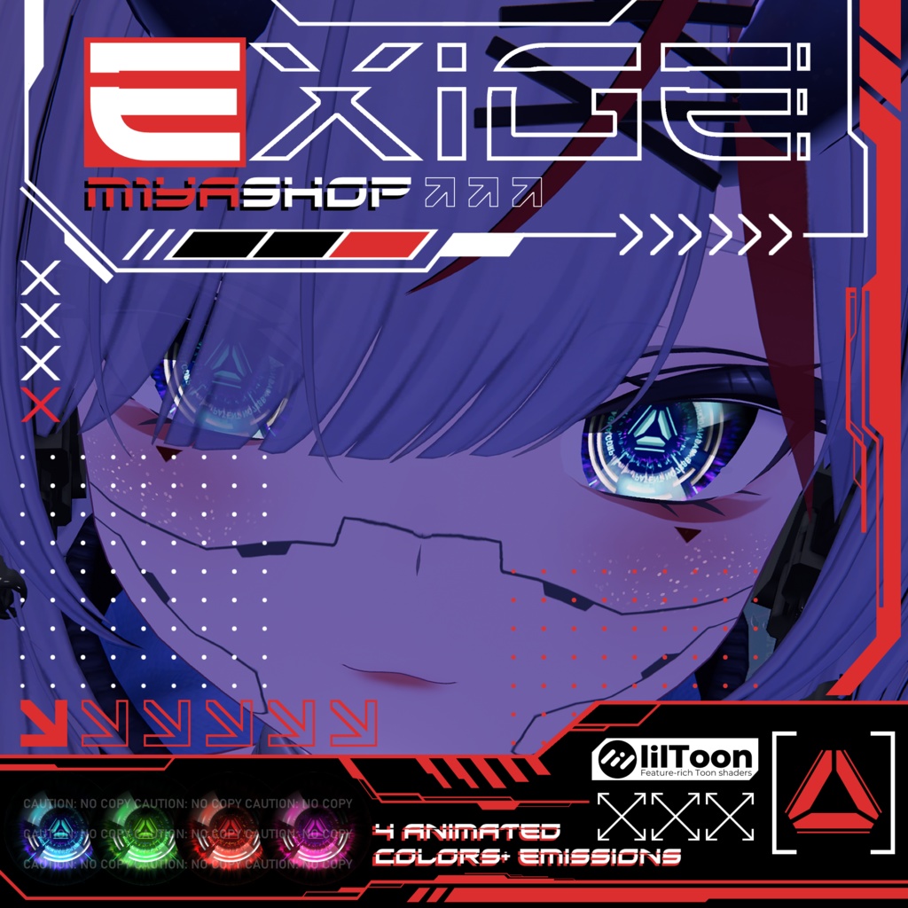 [13 Avatars] Exige ✨Animated✨ Eyes [VRChat] image
