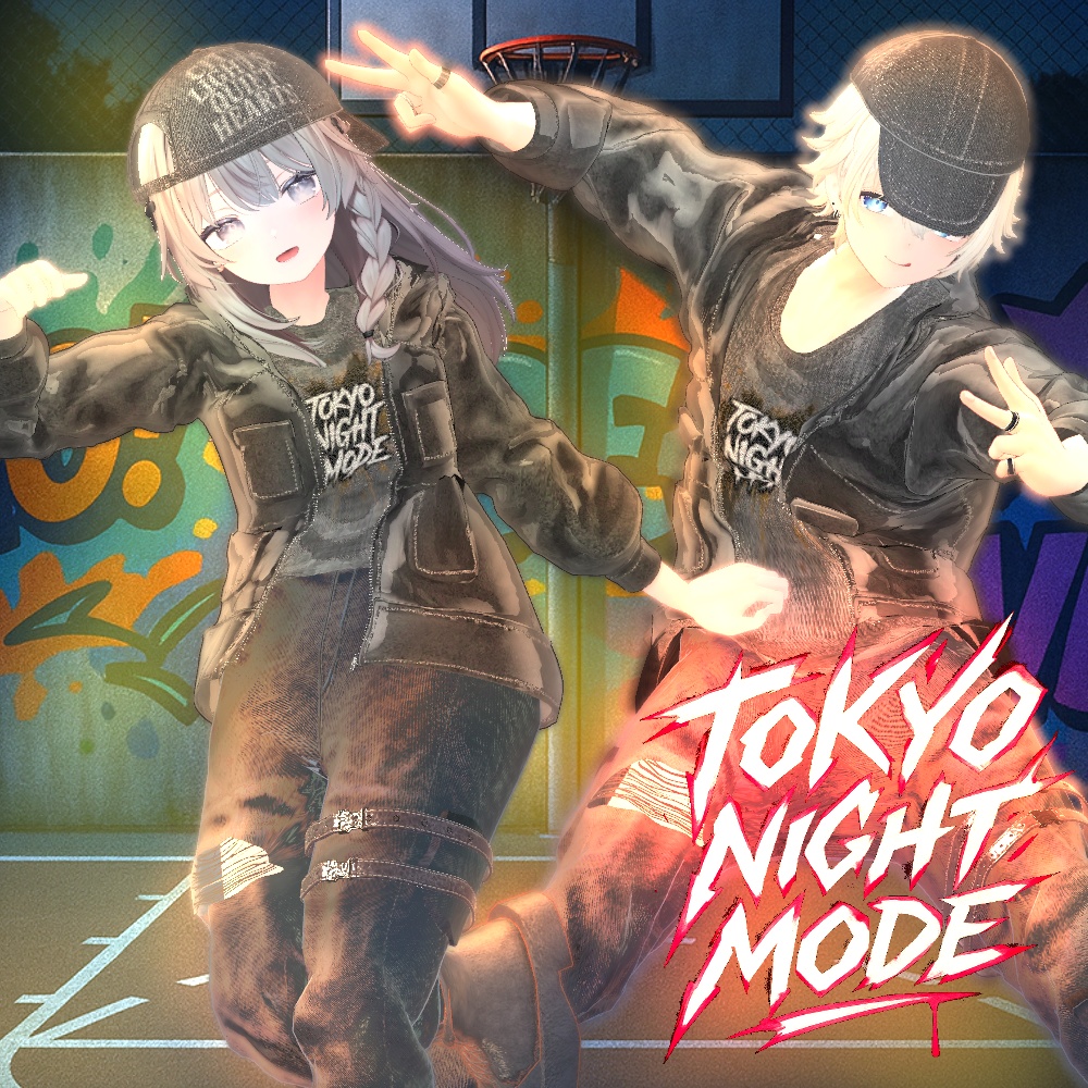 【🌌TokyoNightMode🌉】✨9アバター対応✨エク/しなの/ルルネ/ミルティナ/ルミナ/マヌカ/しおSio/彼方/水瀬 image