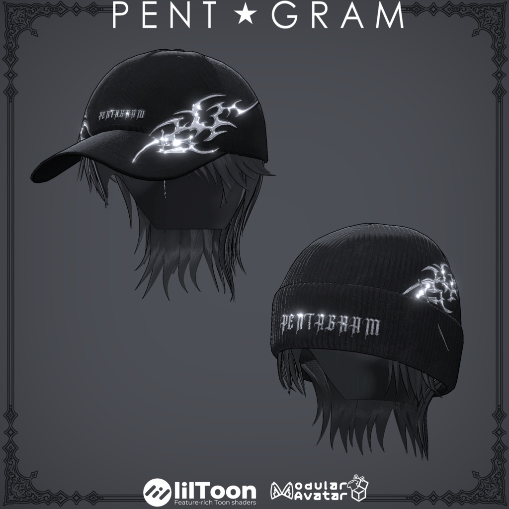 Cap and Knit Hat [with hairstyle] image