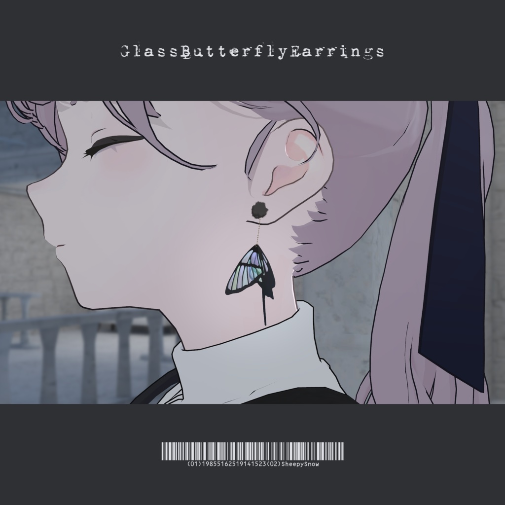 GlassButterflyEarrings【Lapwing＆汎用】 image