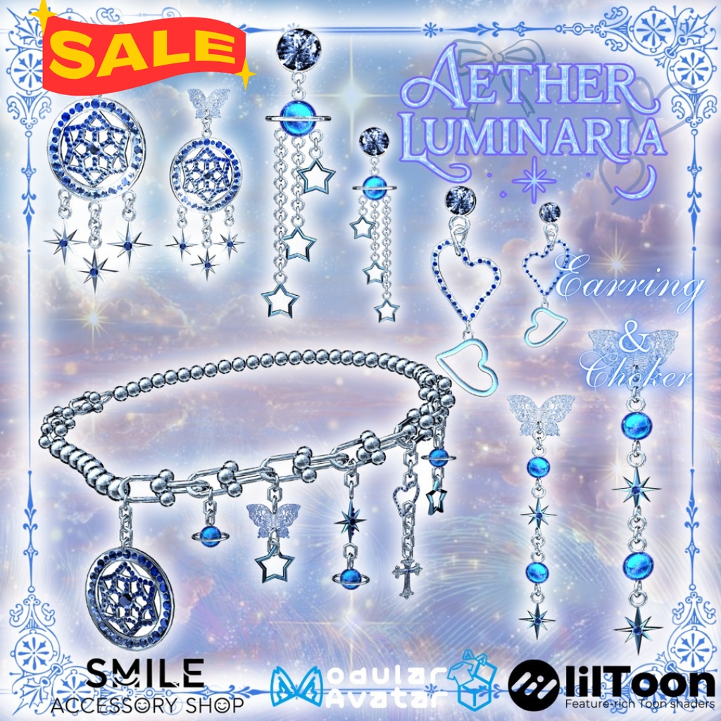 Earrings & Choker [Aether Luminaries] image