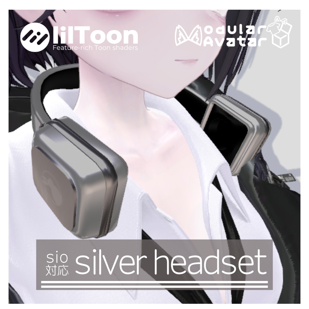Silver Headset image