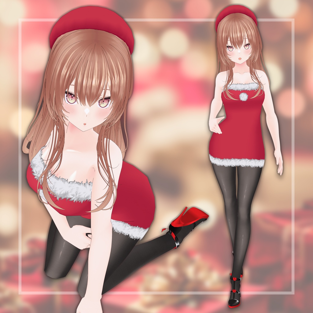 [ VRoid ] Christmas Allure / An Elegant Eve Ensemble image
