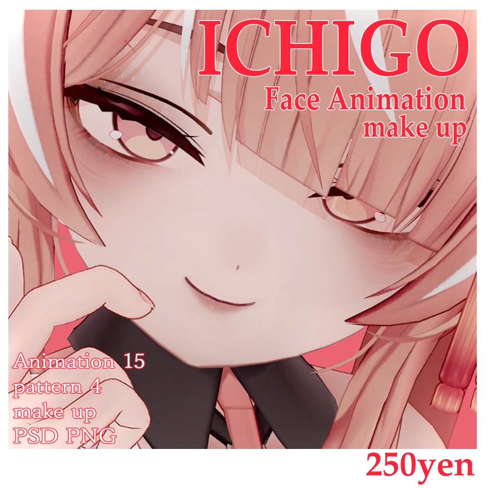 Adult-style facial expressions makeup textures image