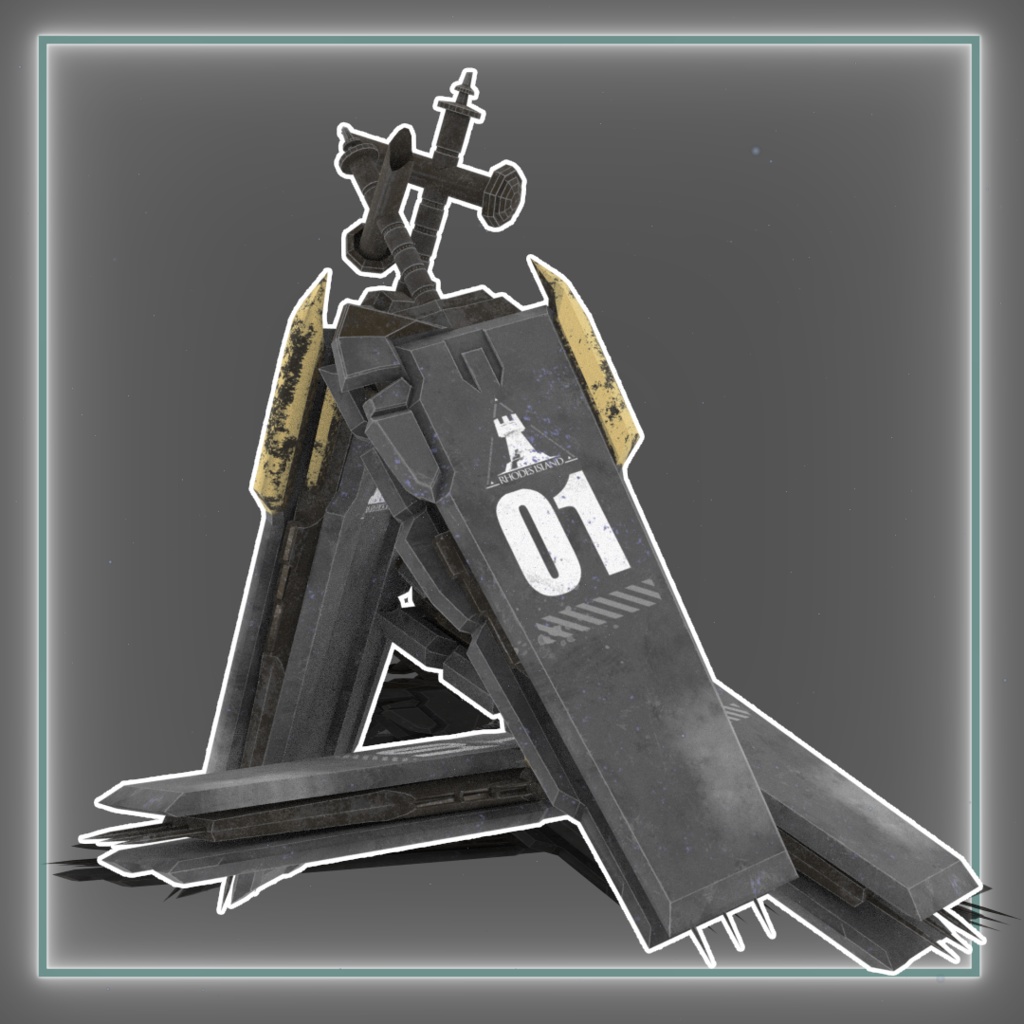 【アークナイツ/二次創作】ロスモンティス 戦術装備モデル（3Dアセット） image