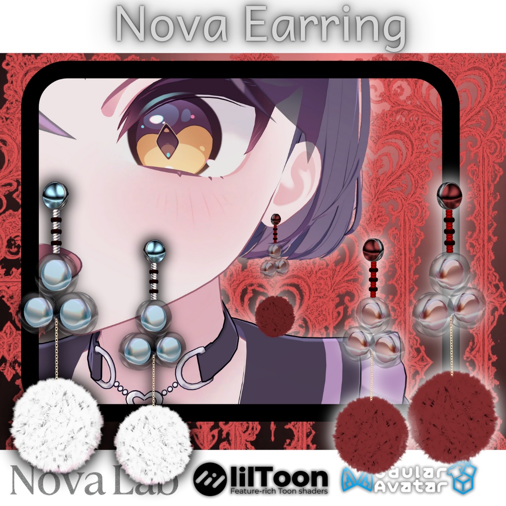 『Nova Earring』VRC想定/MA対応 image
