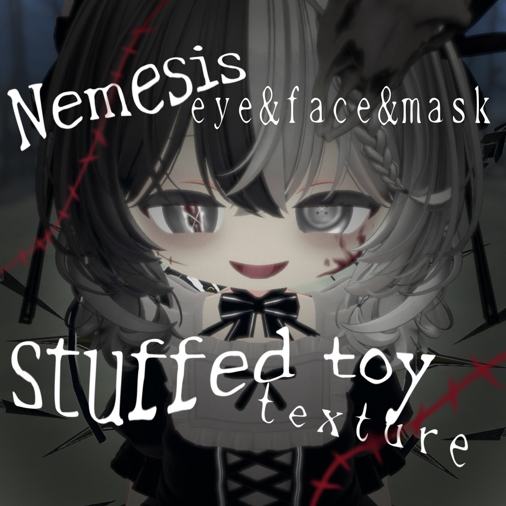 [stuffed toy texture] Nemesis eye & face texture  mask image