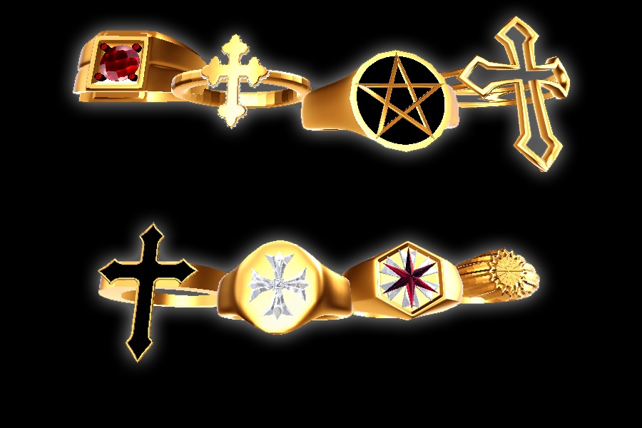 Gothic Rings Set image