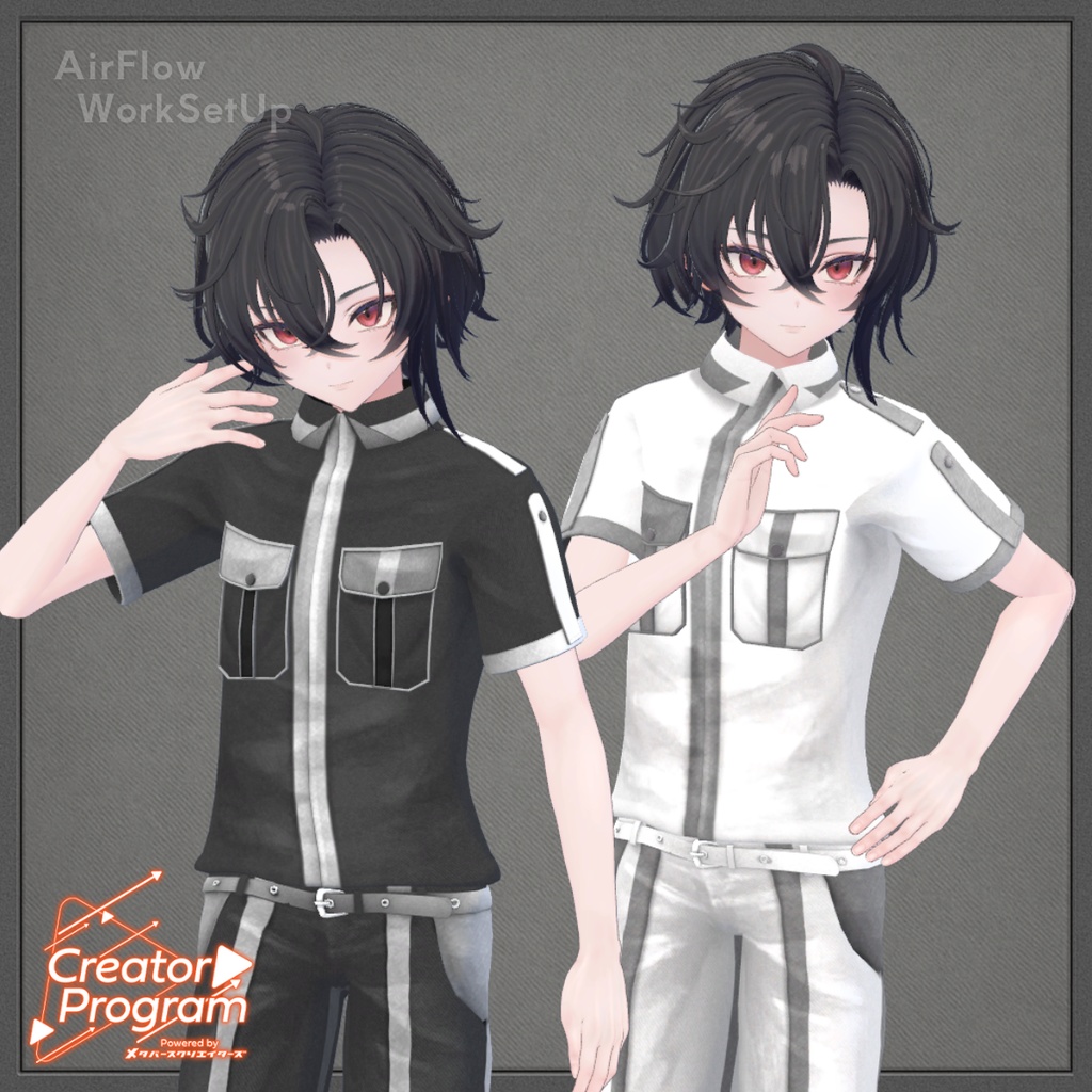 AirFlowWorkSetUp  - VRChat Men's Clothing  / CP11 image