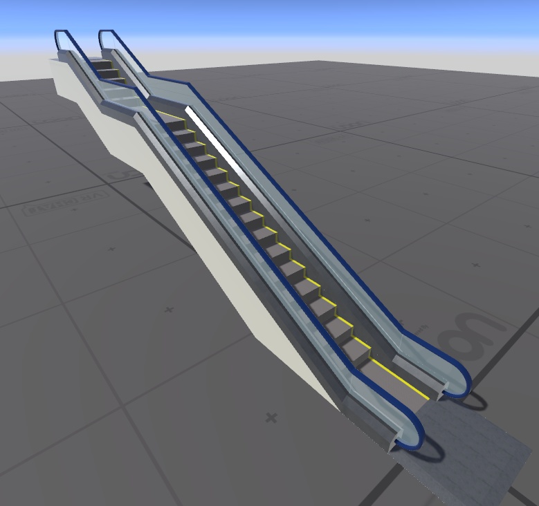 【VRChatワールドギミック】Quest対応 エスカレーターギミック【UdonEscalator】 image