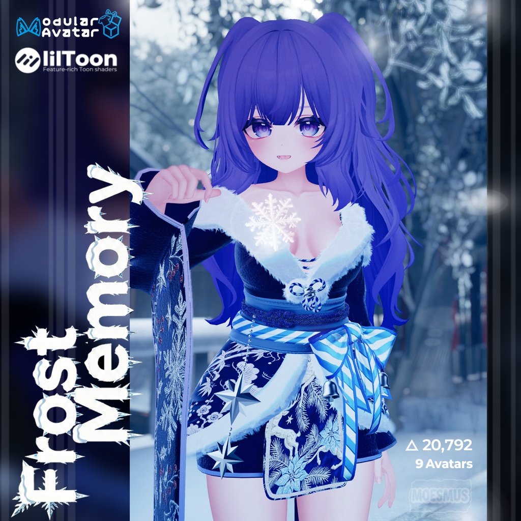 FrostMemory Winter Kimono Dress image