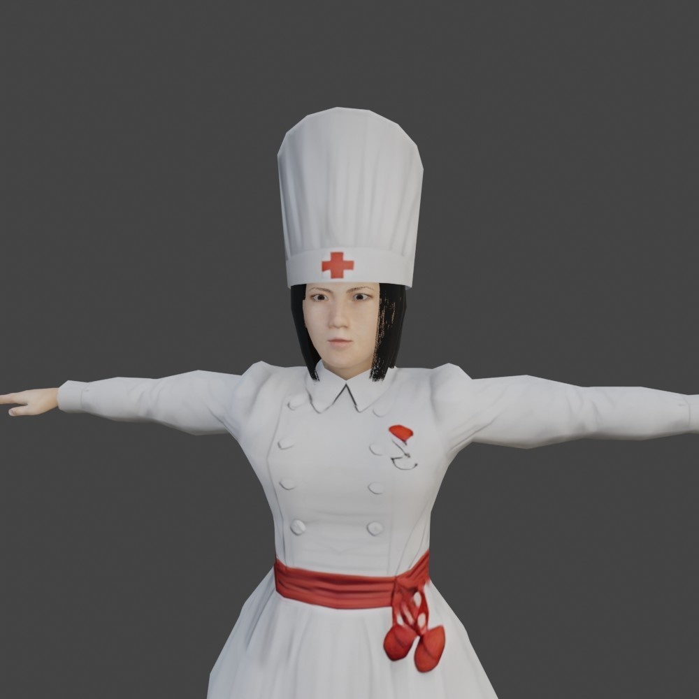 【3Dキャラクター】明治時代のナース image
