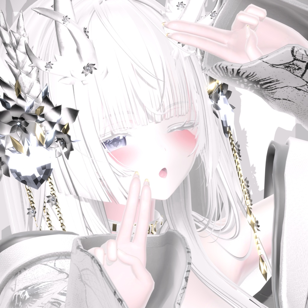 【無料】好きすぎて滅！ポーズ（静止画）【Unity/VRChat】 image