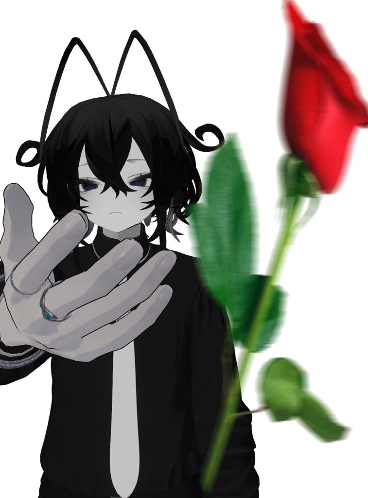 The Pose of a Famous Rapper Throwing Roses image