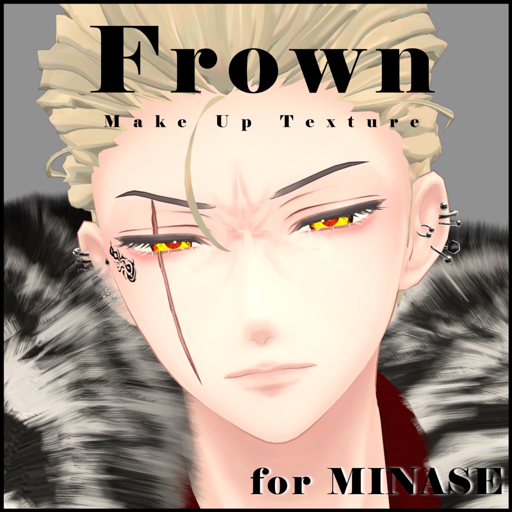 Frown Make Up Texture image