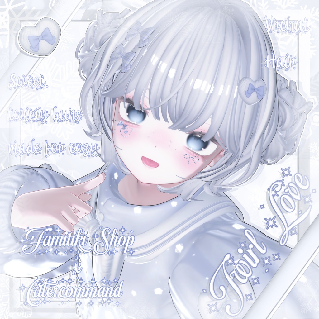 ⛄SALE⛄ Vrchat Hair⛄Twirl Love⛄Fumitik Shop x Cute:command image