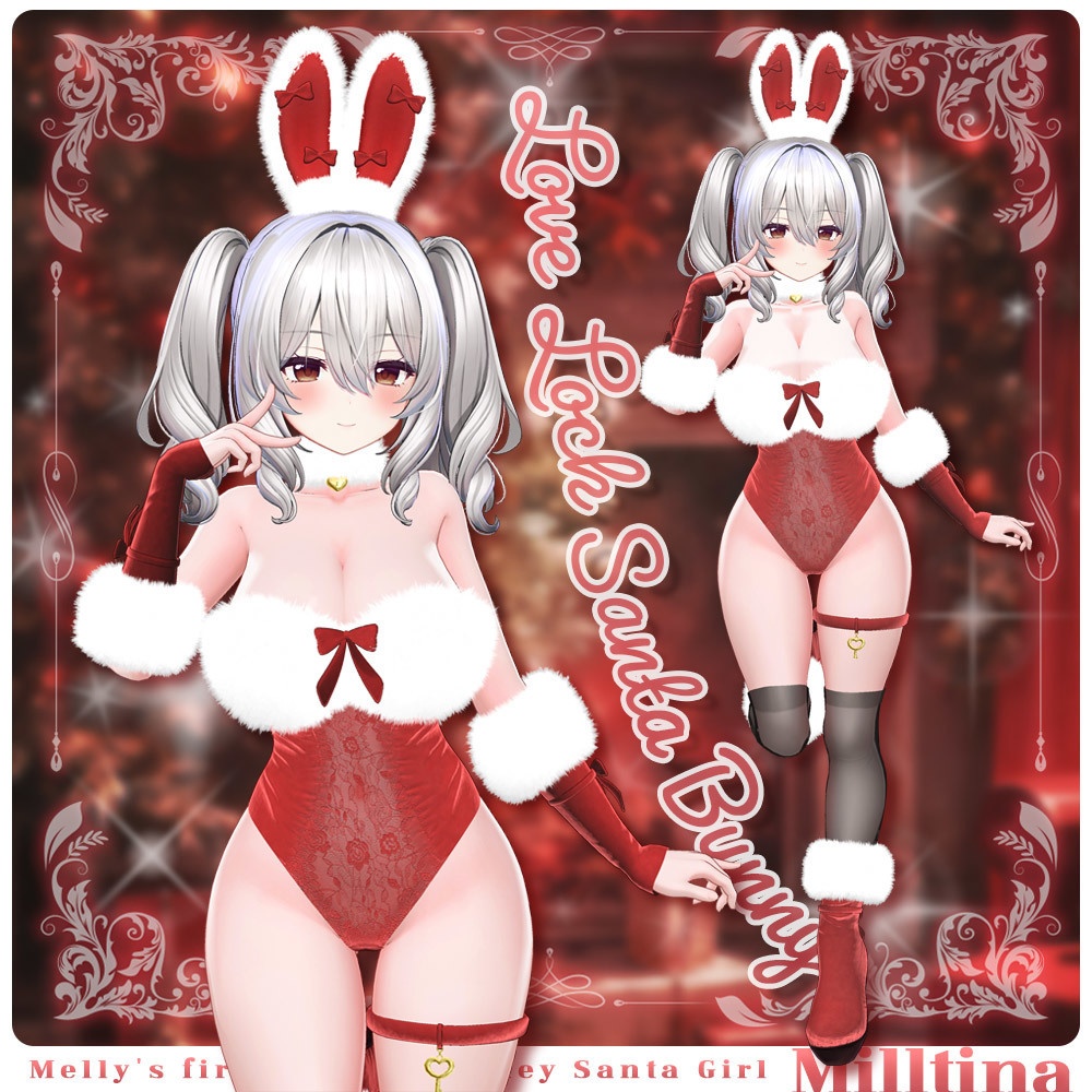 [VRC 6 Avatar Compatible? LoveLock Santa Bunny  6Avatar image