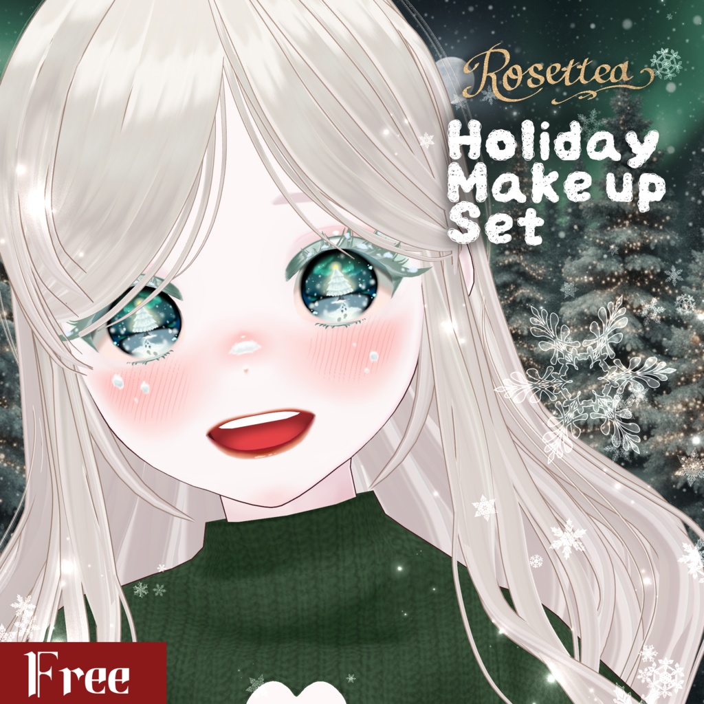 🎄Free🎄【VRoid】Holiday Make up Set image