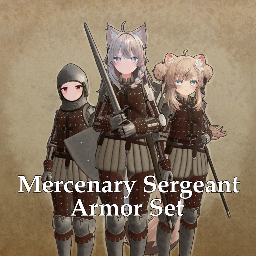 Medieval Mercenary Sergeant Armor Set image