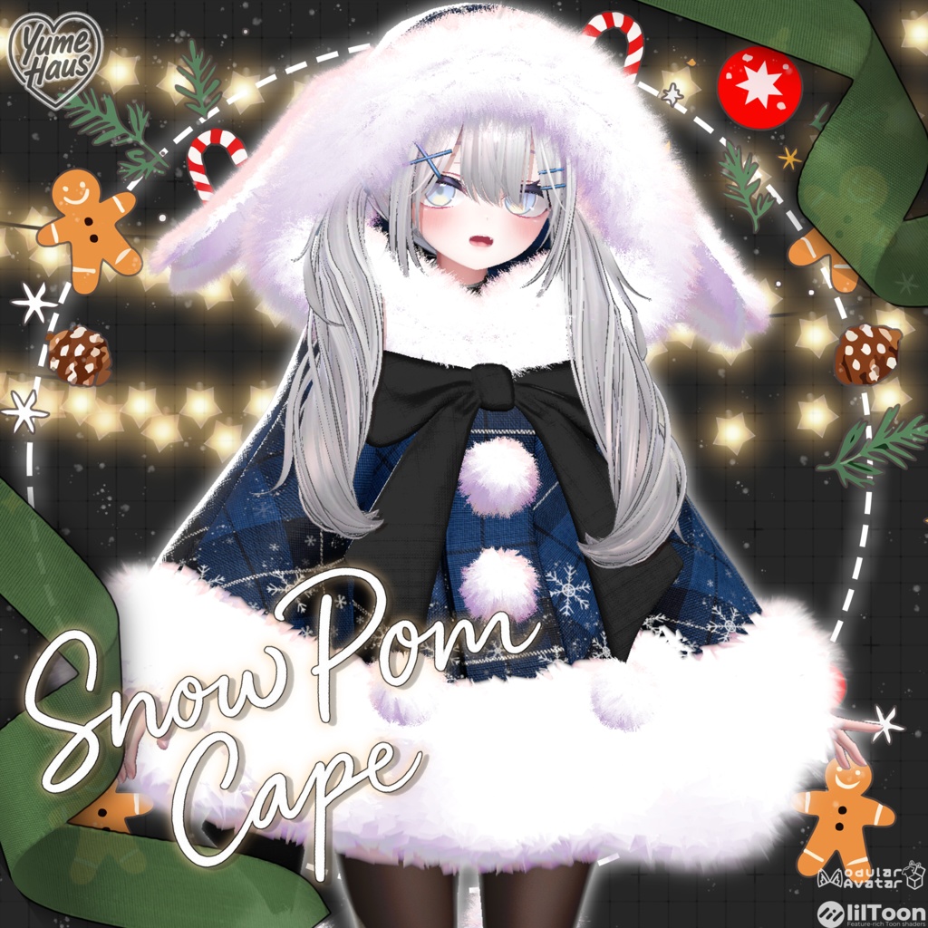Plum UpdateSnow Pom Cape image